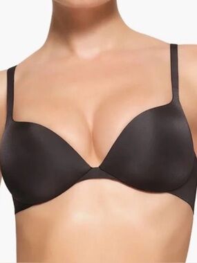 Skims Ultimtate Collection Push Up Plunge Bra Onyx Black Size 30C NWT